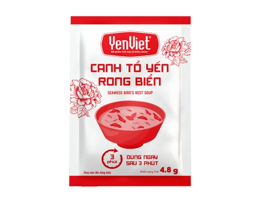 Hộp 10 Gói Canh Tổ Yến Rong Biển 4.8g Yến Việt ảnh 1