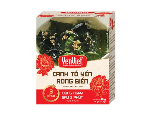 Hộp 10 Gói Canh Tổ Yến Rong Biển 4.8g Yến Việt ảnh 0