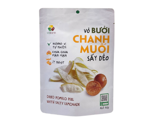 Vỏ Bưởi Chanh Muối Sấy Dẻo 50g 123Farm ảnh 0