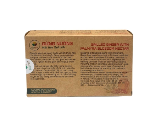 Gừng Nướng Mật Hoa Thốt Nốt 85g 123Farm ảnh 2