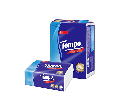 Lô 4 Gói Khăn Giấy Rút Không Mùi 4 Lớp 90 Tờ Tempo ảnh 0