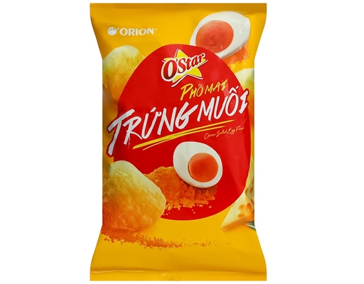 Snack Vị Phô Mai Trứng Muối 75g O'Star ảnh 0