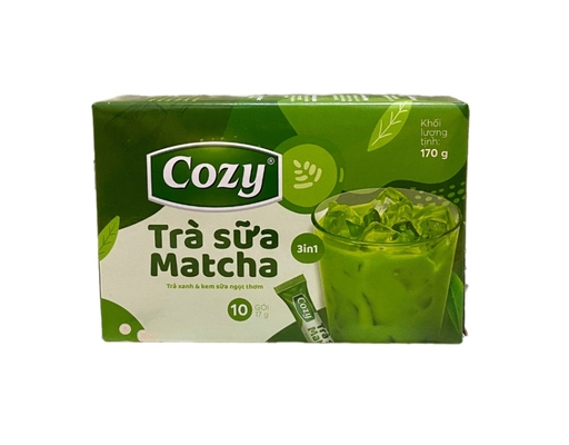 Hộp 10 Gói Trà Sữa Matcha 3In1 17g Cozy ảnh 0