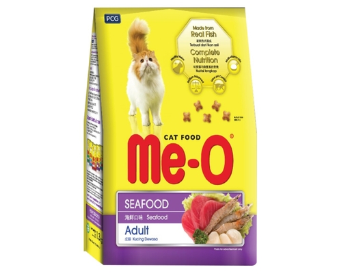 Thức Ăn Dạng Hạt Cho Mèo Vị Hải Sản 1.2kg Me-O ảnh 0