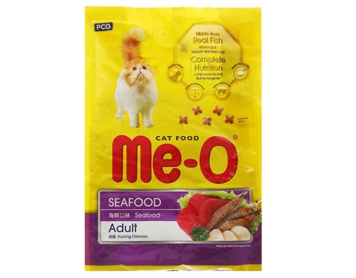Thức Ăn Dạng Hạt Cho Mèo Vị Hải Sản 1.2kg Me-O ảnh 1