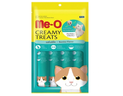 Thức Ăn Dạng Sốt Cho Mèo Creamy Treats Vị Cá Ngừ - 60g (4 Gói x 15g) Me-O ảnh 0