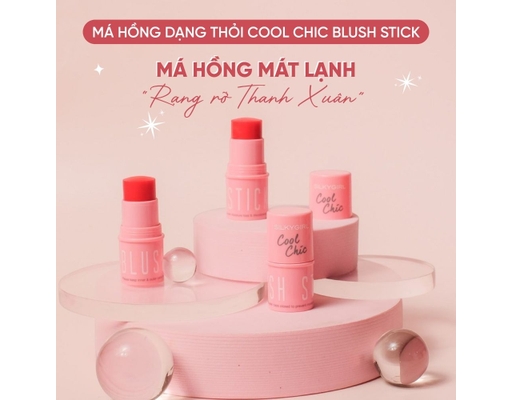 Má Hồng Dạng Thỏi Cool Chick Blush Stick Màu Hồng Đào - 01 Peach 4g Silkygirl ảnh 1