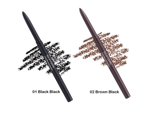 Chì Kẻ Viền Mắt Long Wearing Eyeliner Màu Đen 01 Black 0.28g Silkygirl ảnh 2