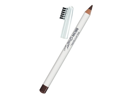 Chì Kẻ Mày Kèm Chổi Brow Shaper Màu Nâu Đậm 02 Dark Brown 1.14g Silkygirl ảnh 0