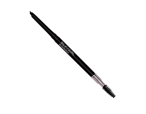 Chì Kẻ Mày Hai Đầu Hi Definition Màu Nâu Đen 02 Dark Brown 0.35g Silkygirl ảnh 0