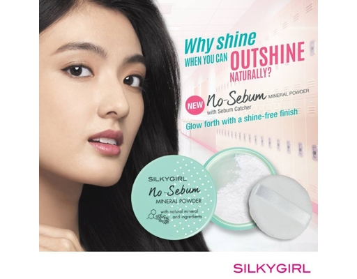Phấn Phủ Khoáng Không Màu Kiềm Dầu No Sebum Mineral Powder 5g Silkygirl ảnh 2