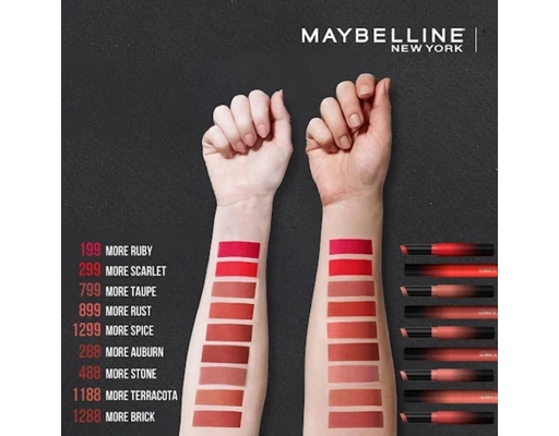 Son Thỏi Color Sensational Ultimatte Màu Cam Ngả Đất - 799 More Taupe 1.7g Maybelline ảnh 3