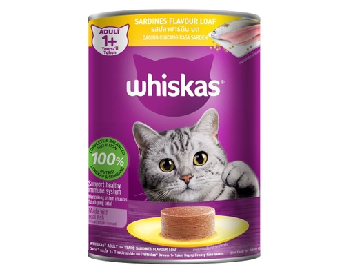 Thức Ăn Dạng Ướt Cho Mèo Trưởng Thành Vị Cá Mòi 400g Whiskas ảnh 0