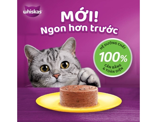 Thức Ăn Dạng Ướt Cho Mèo Trưởng Thành Vị Cá Mòi 400g Whiskas ảnh 3