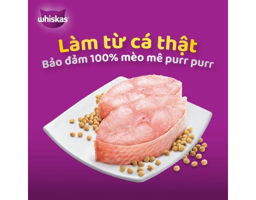 Thức Ăn Dạng Ướt Cho Mèo Trưởng Thành Vị Cá Mòi 400g Whiskas ảnh 5