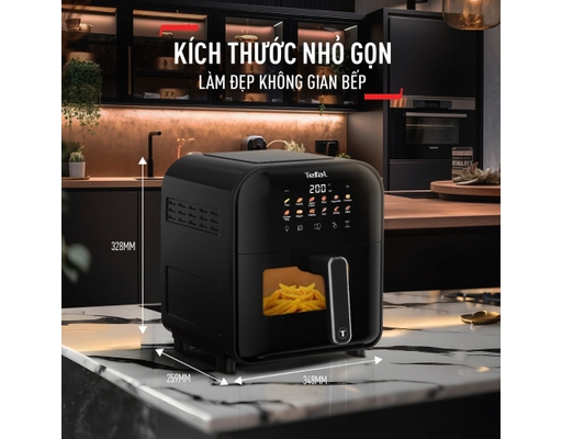Nồi Chiên Không Dầu Easy Fry Window EY821868 6L Tefal ảnh 6