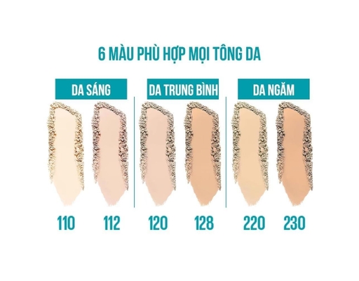 Phấn Nền Kiềm Dầu Fit Me Matte Màu 112 Tông Sáng 9g Maybelline ảnh 2