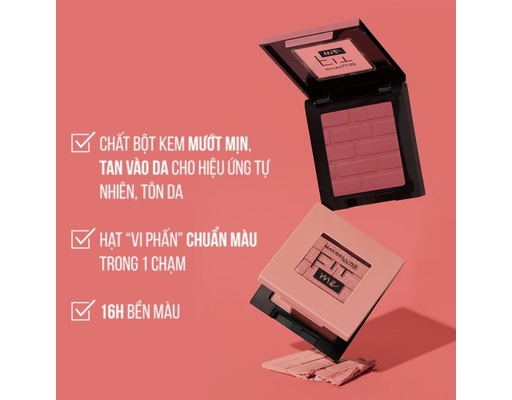 Phấn Má Hồng Dạng Nén Mịn Lì Fit Me Màu 30 Fierce 4.5g Maybelline ảnh 2