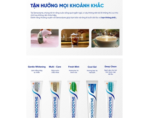 Lô 2 Kem Đánh Răng Trắng Sáng Gentle Whitening 100g + Khuyến Mãi Sensodyne ảnh 4
