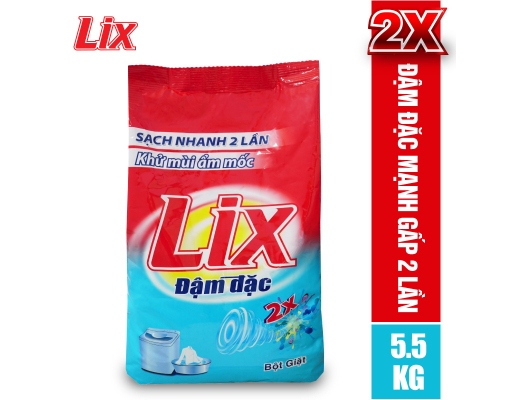Bột Giặt Đậm Đặc 5.5kg Lix ảnh 2