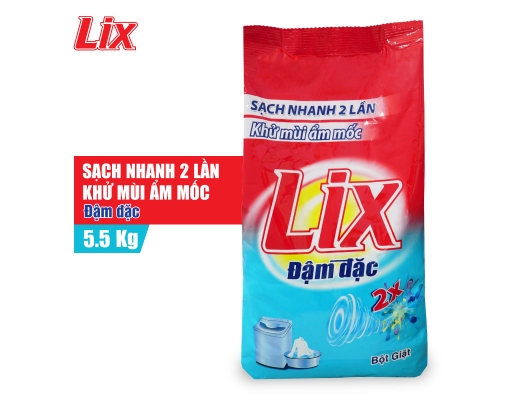 Bột Giặt Đậm Đặc 5.5kg Lix ảnh 3