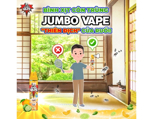 Xịt Côn Trùng Vape Hương Cam Chanh 600ml Jumbo ảnh 3