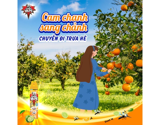 Xịt Côn Trùng Vape Hương Cam Chanh 600ml Jumbo ảnh 4