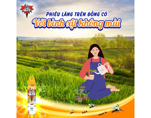 Bình Xịt Côn Trùng Vape Không Mùi 600ml Jumbo ảnh 4