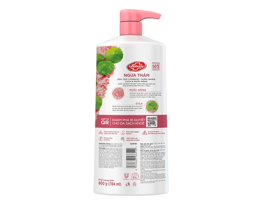 Sữa Tắm Detox Rau Má Muối Hồng 800g Lifebuoy ảnh 3