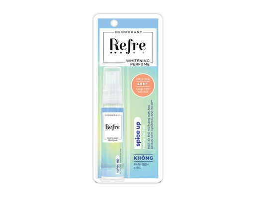 Xịt Khử Mùi Refre Whitening Perfume Hương Vui Tươi Spice Up 30ml