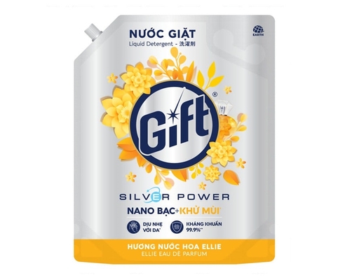 Nước Giặt Nano Bạc Khử Mùi Hương Nước Hoa Ellie 3.6kg Gift ảnh 0