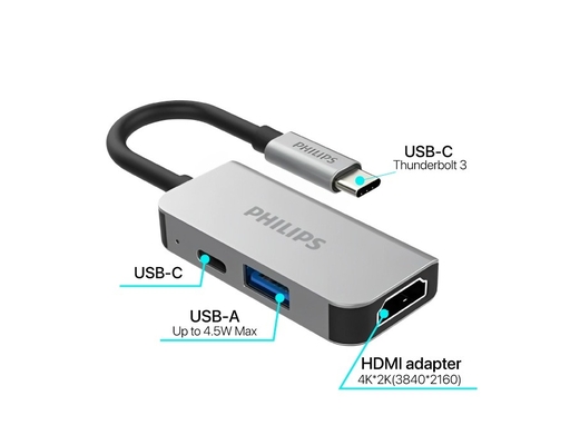 Bộ Chuyển Đổi Hub SWV6113G Type-C 3 Cổng Philips ảnh 1