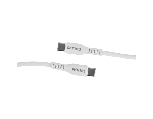 Cáp DLC8601W Type-C To Type-C 1.2m 60W Màu Trắng Philips ảnh 1