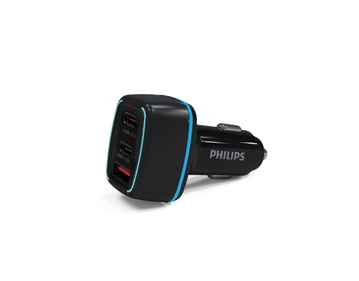 Tẩu Sạc Nhanh DLP2557 Ô Tô Max 65W 2PD+1QC Philips ảnh 0