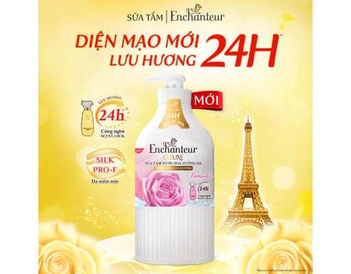 Sữa Tắm Dưỡng Da Hương Nước Hoa Romantic 650g Enchanteur ảnh 1