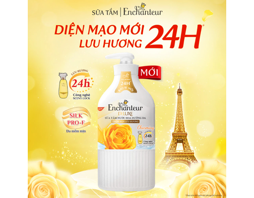Sữa Tắm Dưỡng Da Hương Nước Hoa Charming 650g Enchanteur ảnh 2