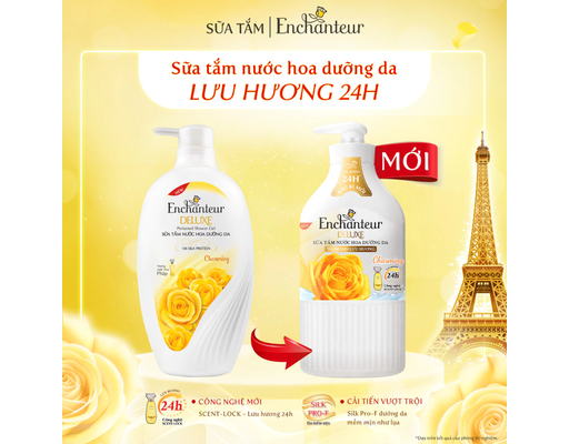 Sữa Tắm Dưỡng Da Hương Nước Hoa Charming 650g Enchanteur ảnh 3