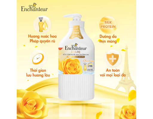 Sữa Tắm Dưỡng Da Hương Nước Hoa Charming 650g Enchanteur ảnh 4