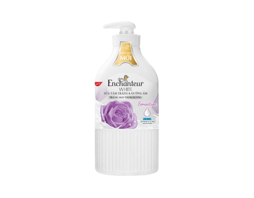 Sữa Tắm Dưỡng Trắng Và Dưỡng Ẩm Có Hạt Hương Nước Hoa Sensation 650g Enchanteur ảnh 0