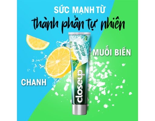 Kem Đánh Răng Muối Biển Detox Trắng Răng 230g Closeup ảnh 2