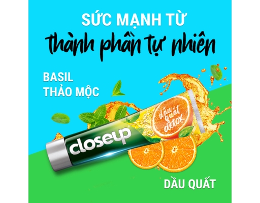 Kem Đánh Răng Dầu Quất Detox Thơm Mát 230g Closeup ảnh 2