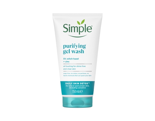 Gel Rửa Mặt Giảm Bóng Nhờn Purifying Gel Wash 150ml Simple ảnh 0