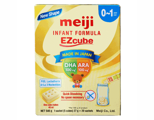 Sữa Bột Công Thức Ezcube Cho Trẻ Sơ Sinh Từ 0-12 Tháng 540g Meiji ảnh 0