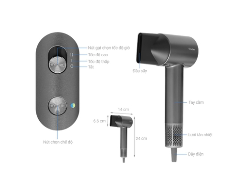 Máy Sấy Tóc A18-GY Màu Xám Showsee ảnh 6
