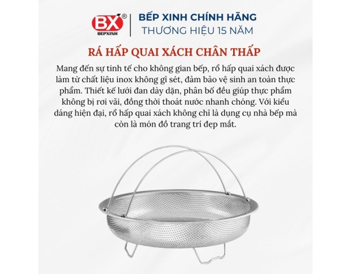 Rá Hấp Quai Xách 23 x 8.6cm Bếp Xinh ảnh 1