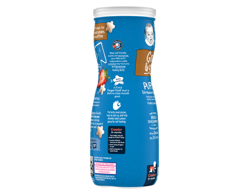 Bánh Ăn Dặm Puffs Vị Dâu Táo 42g Gerber ảnh 1