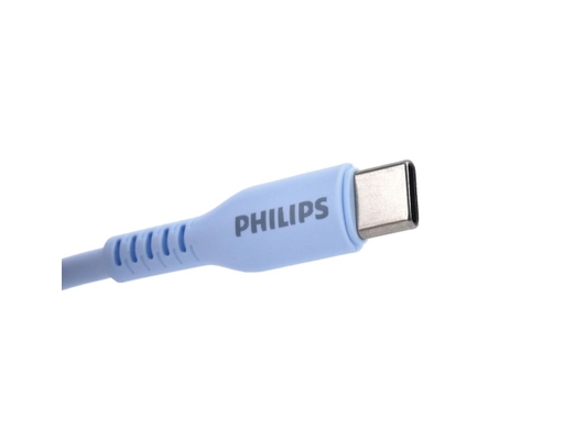 Cáp Sạc DLC8601V Type-C To Type-C 1.2m 60W Màu Xanh Dương Philips ảnh 2