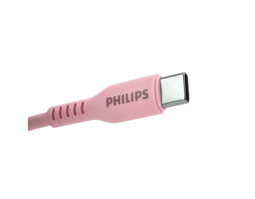 Cáp Sạc DLC8601PK Type-C To Type-C 1.2m 60W Màu Hồng Philips ảnh 2