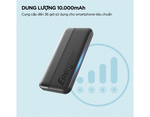 Sạc Dự Phòng 10000Mah/3.7V Li-Polymer-UE10050CBK Energizer ảnh 8