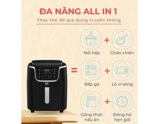 Nồi Chiên Không Dầu Kết Hợp Hấp A-700 Magic ảnh 3